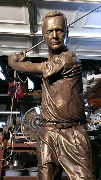 Bronze Golfer Statue