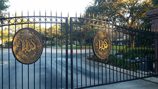 Custom Signage on Gate